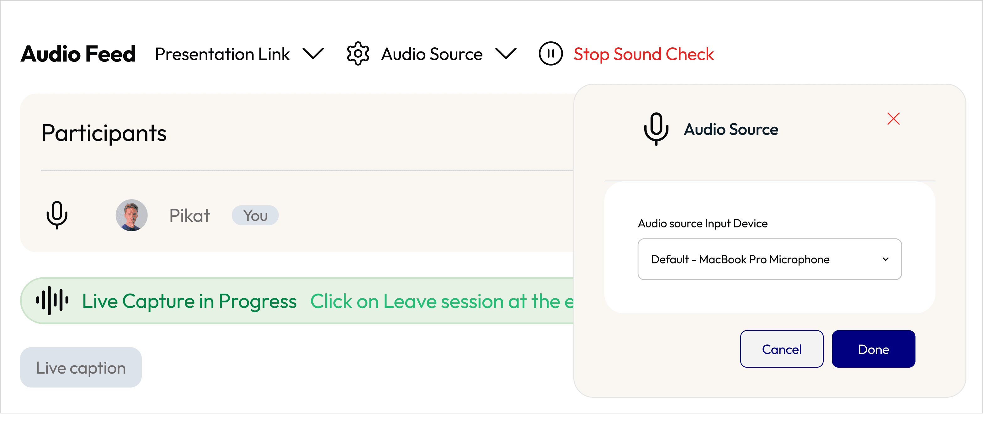 Flexible Audio Capture