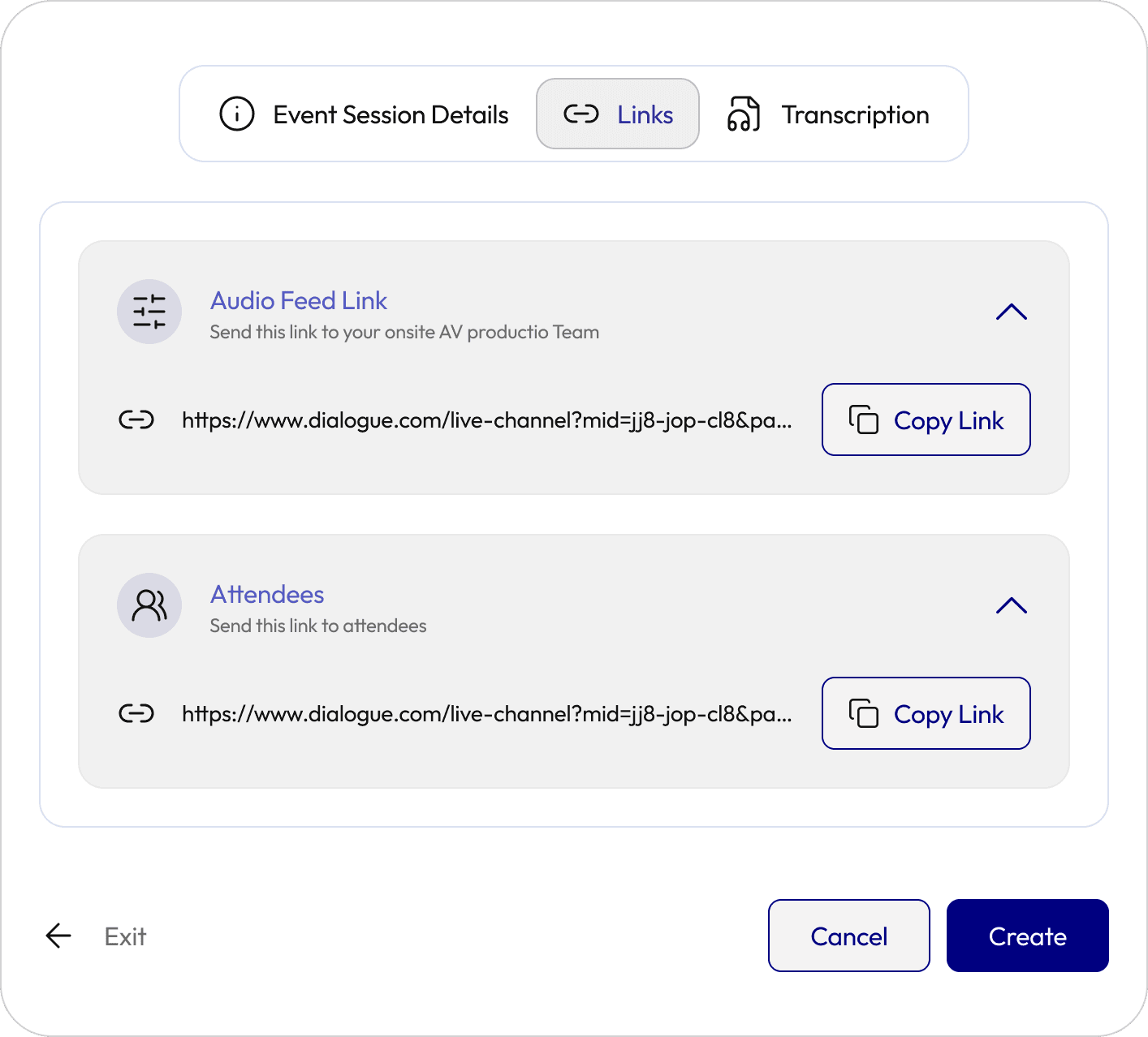 Connect step preview